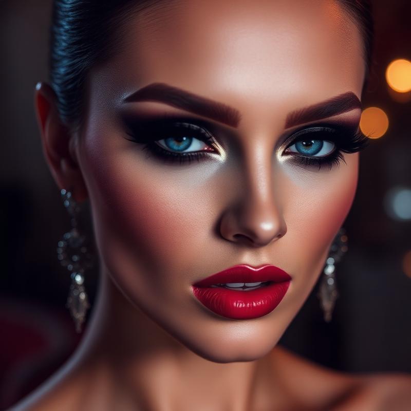 Glamorous evening makeup