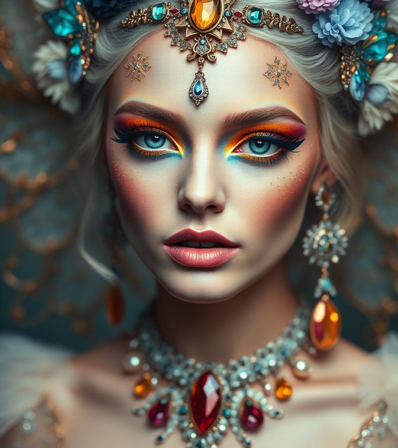 Fantasy creative makeup