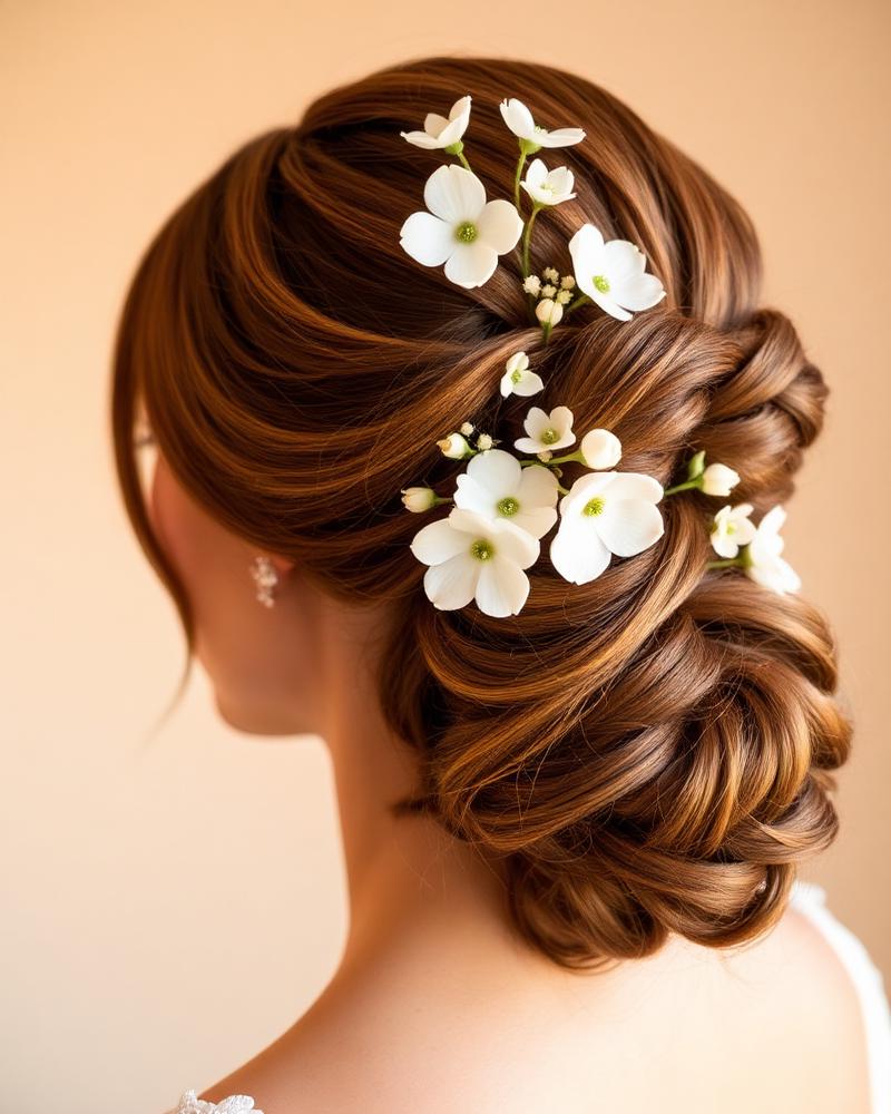 Bridal hair styling